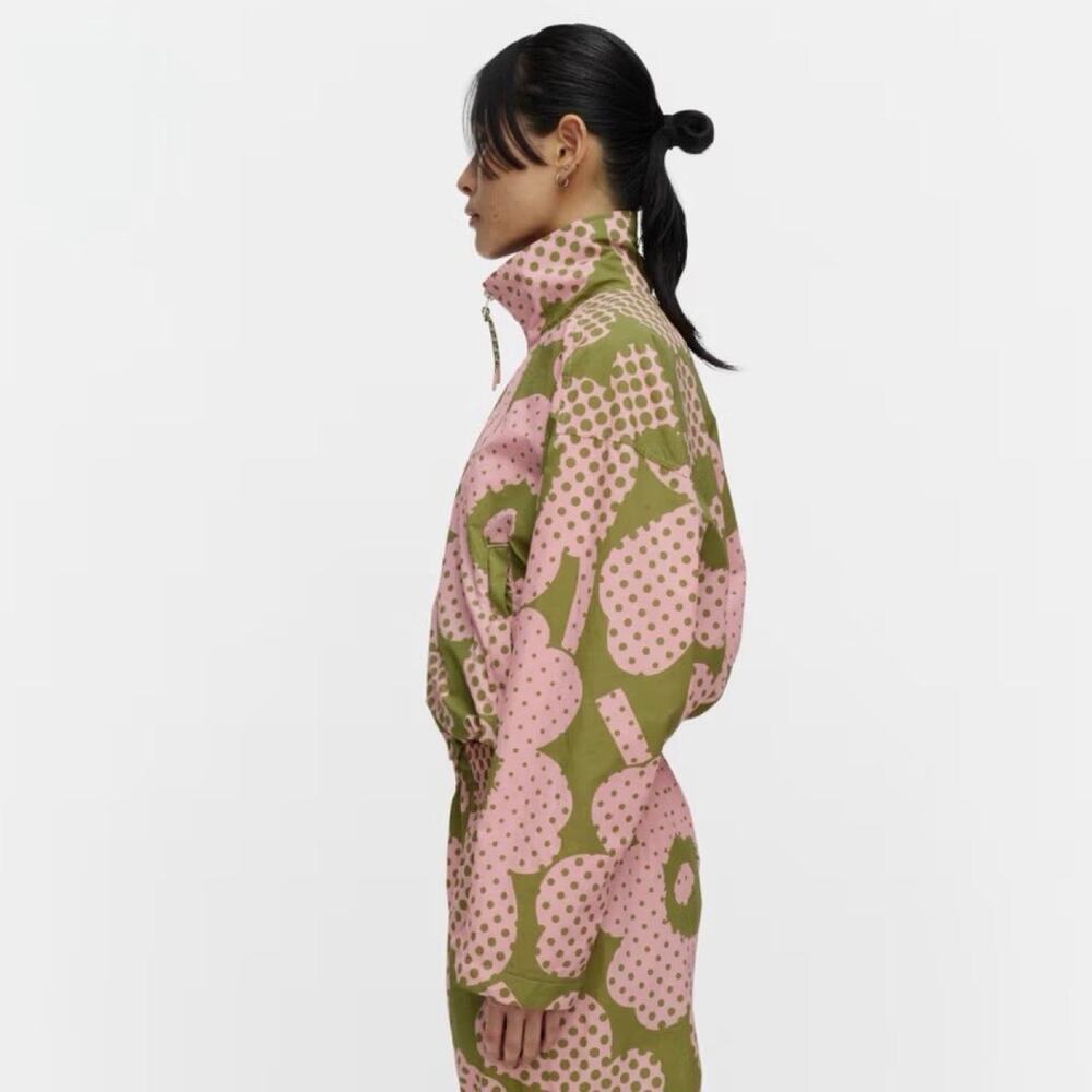 Marimekko Harjoitus Unikko Kioski Funnel Neck Jacket Size S - Picture 2 of 8